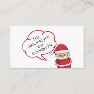 De Informações Cartão Personalizado do Papai Noel Sorrateiro