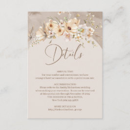 De Informações Cartão russo neutro para flores silvestres