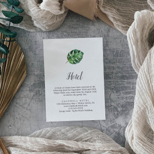 De Informações Cartão tropical selvagem do cerco do hotel da