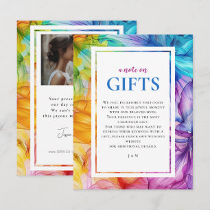 De Informações Com o cartão GIFT com fotografia Bloom Eteal