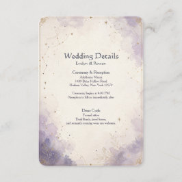 De Informações Detalhes do Casamento Celestial - Cartão Incluso