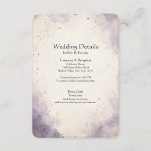 De Informações Detalhes do Casamento Celestial - Cartão Incluso