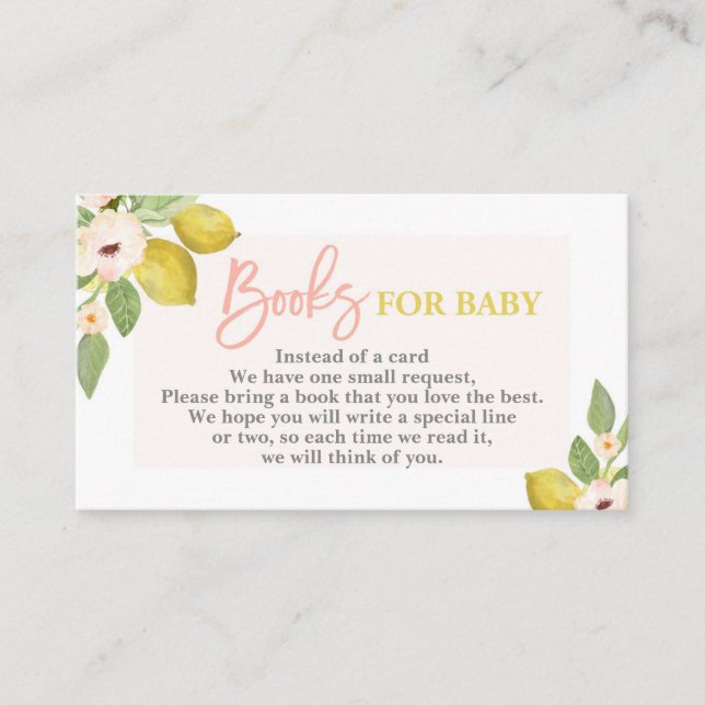 De Informações Lemons Traga um cartão (Frente)