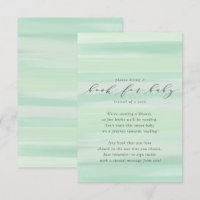 Livro Verde Pastel para Cartão Bebê