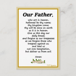 De Informações Nosso Pai Orador Matthew 6:9-13 Cartão