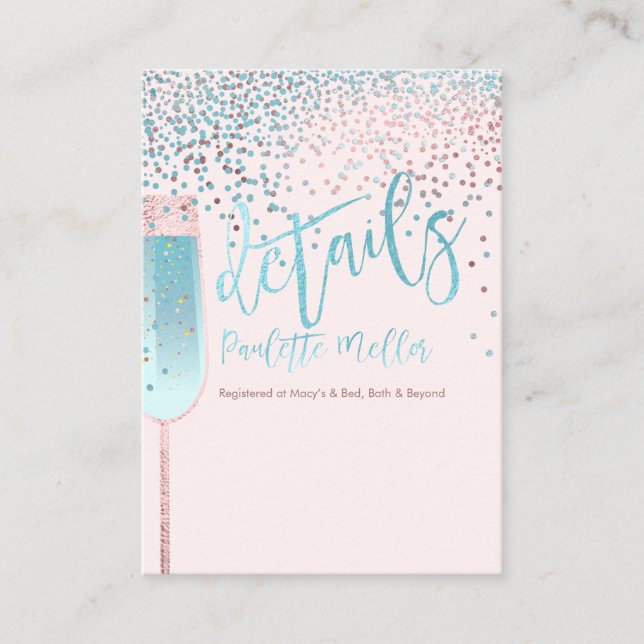 De Informações Pincel PixDezines e Cartão Azul/Detalhes (Frente)