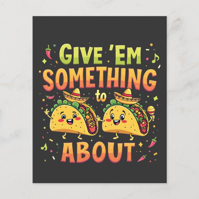 Dê-lhes algo para o Taco sobre Cinco de Mayo (Frente)