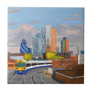 De Londres estação de Hoxton do trem por terra