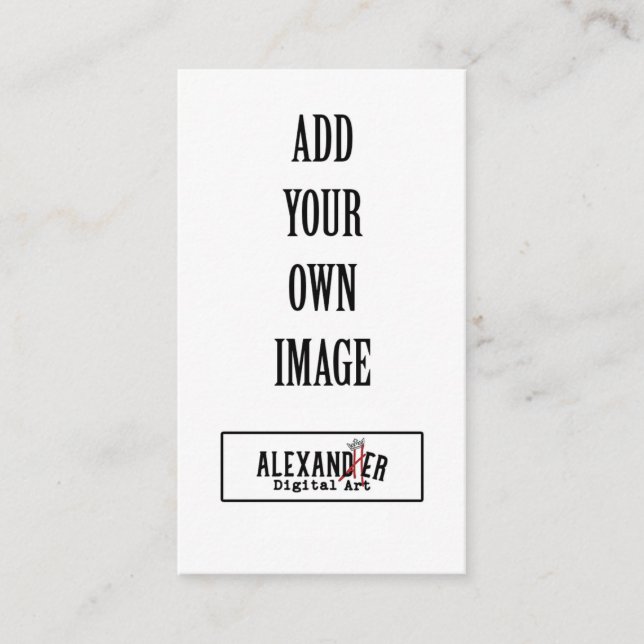 De Lugar 2x3.5" Cartão Vertical Plano para Comida/Nome (Frente)