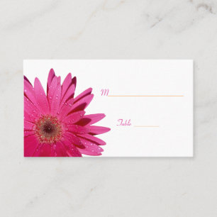 De Lugar Cartão branco rosa Gerbera Daisy