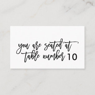 De Lugar Cartão Chic Hand Lettered Wedsing Place Card