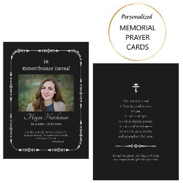 De Lugar Cartão Ortodoxo Funeral Ortodoxo Clássico Prateado