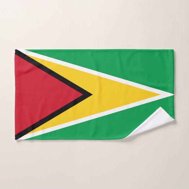 De Mão Guyana Flag Hand Toalha (Toalha de mão)