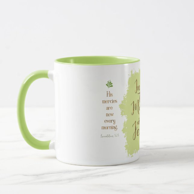"Dê-me Jesus" 11oz caneca combinado (o limão) (Esquerda)