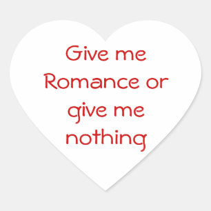 Dê-me o romance ou dê-me a etiqueta do