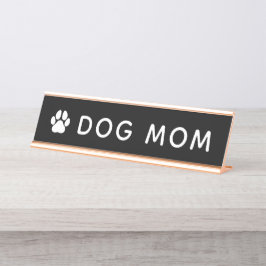 De Mesa Cachorro Mãe Nome Placa