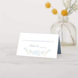 De Mesa Cartão Azul Floral