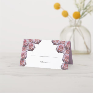 De Mesa Cartão Rustic Rosa claro Wedding Place