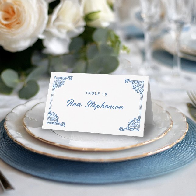 De Mesa Cartão Vintage Chinoiserie Antique Frame Place (Criador carregado)