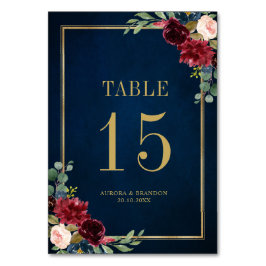 De Mesa Marinho Azul Cor-de-rosa Rosa Rosa Numeração da Ta