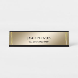 De Mesa Ouro elegante, placa moderna