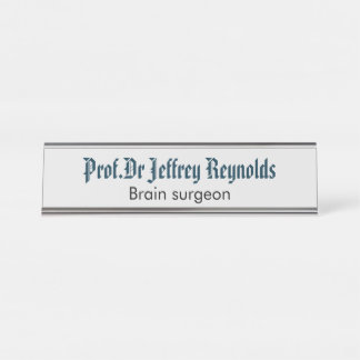 De Mesa Placa conhecida do sinal da porta