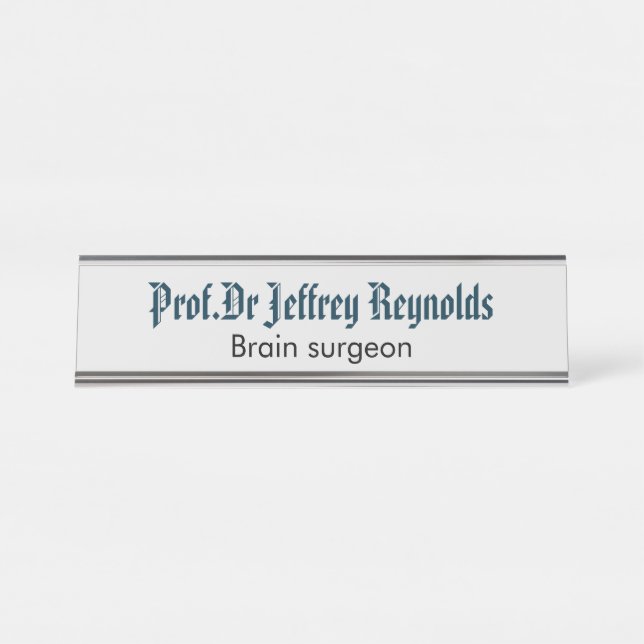 De Mesa Placa conhecida do sinal da porta (Frente)