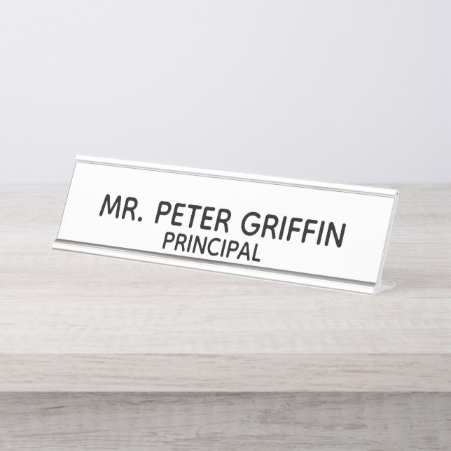 De Mesa Placa conhecida personalizada (Frente)