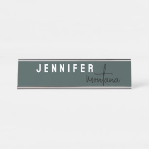 De Mesa Placa Elegante Caligrafia Adicionar Nome Próprio D
