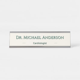 De Mesa Placa Personalizada Floresta Verde Nome Presente E