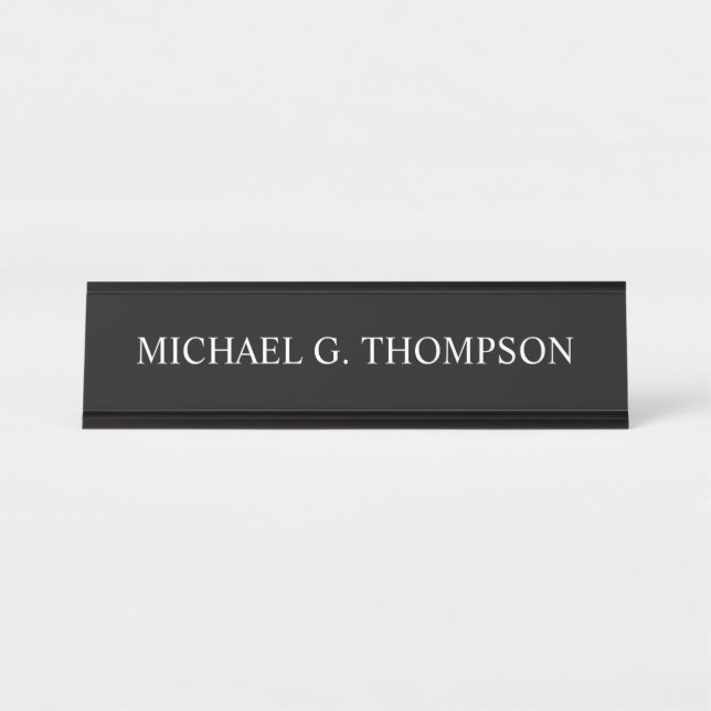 De Mesa Placa Personalizada Profissional (Frente)