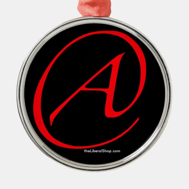 De Metal Ateu um vermelho no ornamento preto quadro (Frente)