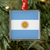 Bandeira do ornamento cerâmico da Argentina