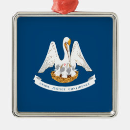 De Metal Bandeira Estadual do Ornamento Cerâmico da Louisia