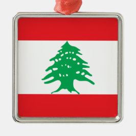 De Metal Bandeira Libanesa (Bandeira Libanesa) Ornamento Ce