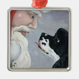 De Metal Cocker spaniel e ornamento da arte do cão do papai