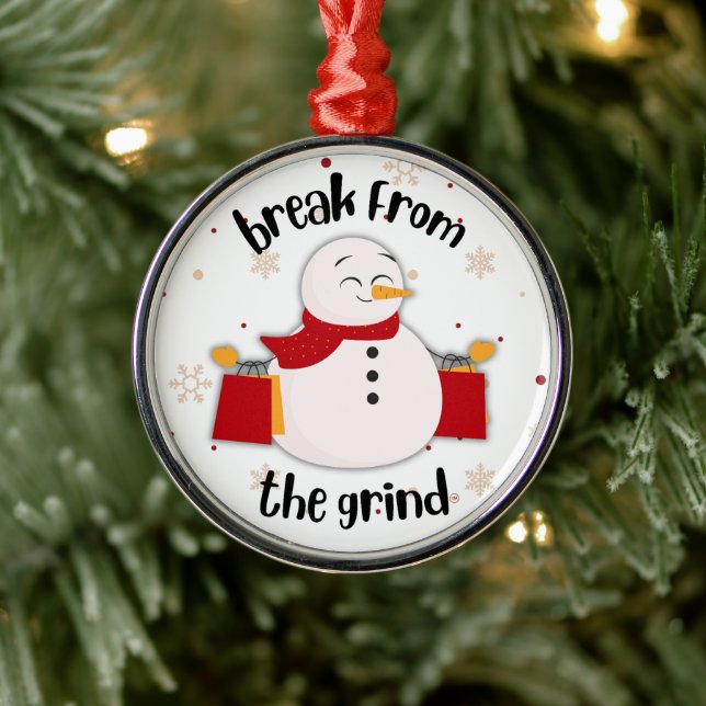 De Metal Comprando Ornamento Snowman BFTG (Árvore)