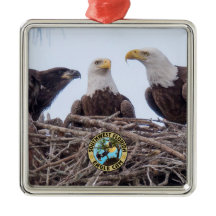 E9 & ornamento do feriado da família