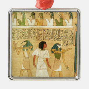 De Metal Egito-Hieroglifos - Ornamento Metálico