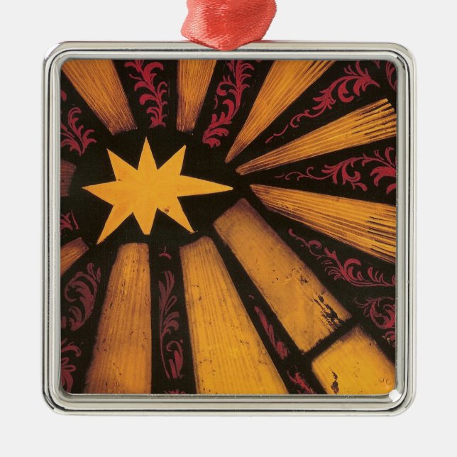De Metal Estrela do Natal - ornamento (Frente)