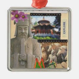 De Metal Explore o ornamento