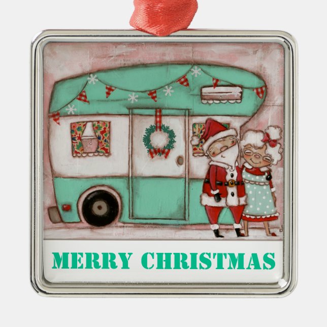 De Metal Feriado nas rodas - ornamento superior (Frente)