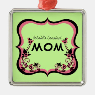 De Metal Grande Ornamento Mãe do Mundo Floral Sassy