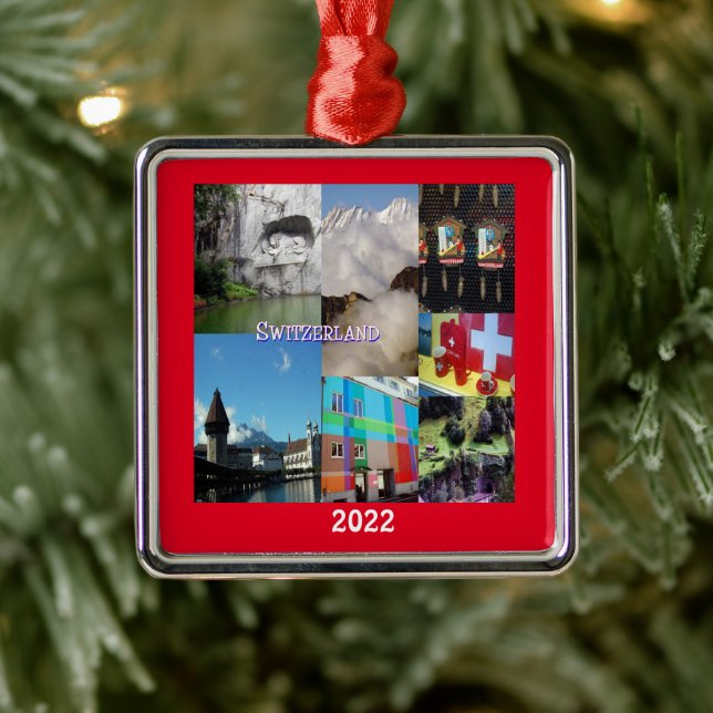 De Metal Imagens do Ornamento da Suiça (Árvore)