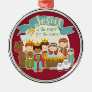 De Metal "Jesus é a razão para ornamento da estação"