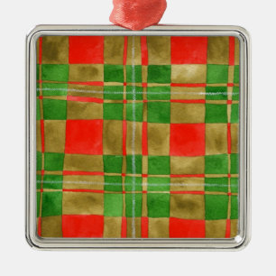 De Metal MAC GREGOR TARTAN - Ornamento Quadrado Premium