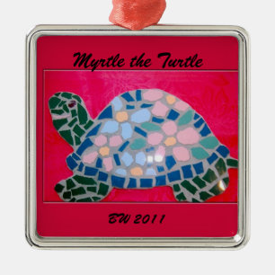 De Metal Myrtle o ornamento da tartaruga