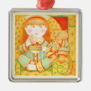 De Metal NÚCLEO BEDTIME SNACK Premium - Ornamento quadrado 