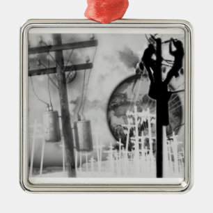 De Metal O ornamento do lineman