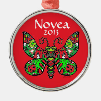 De Metal O VERMELHO do ornamento da borboleta *customize!